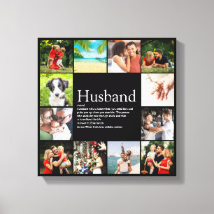 Make Husband Definition Quote Photo Collage Canvastryck