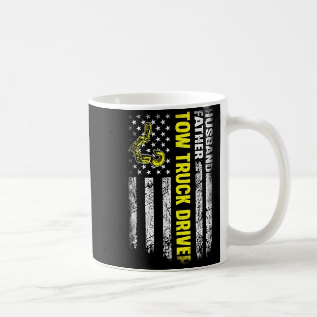 Make Husbil Förare Bogserbil Design Kaffemugg (Höger)