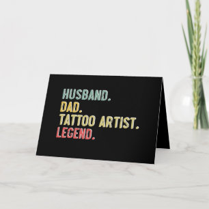 Make Husbil Pappa Tatoveringsartist Legend Mannens Kort