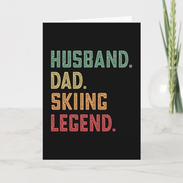 Make Husbon Blir Legendarisk Skidåkare Kort (Framsida)