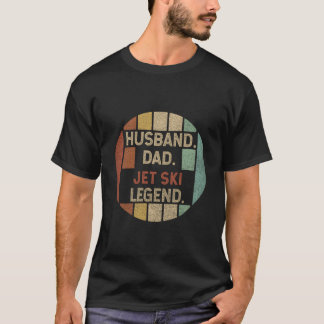 Make Husbon Blir Pappa Jet Ski Legend Fars Dag T Shirt