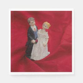 Make & Hustru (Bröllopsdag firande av äktenskap) Pappersservett