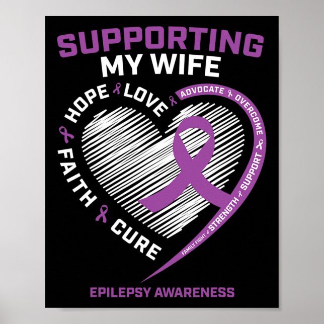 Make I Bära Lila för min  Epilepsy Awarene Poster (Framsidan)
