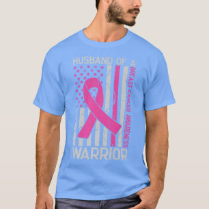 Make i en krigare amerikansk Flagga Breast Cancer T Shirt