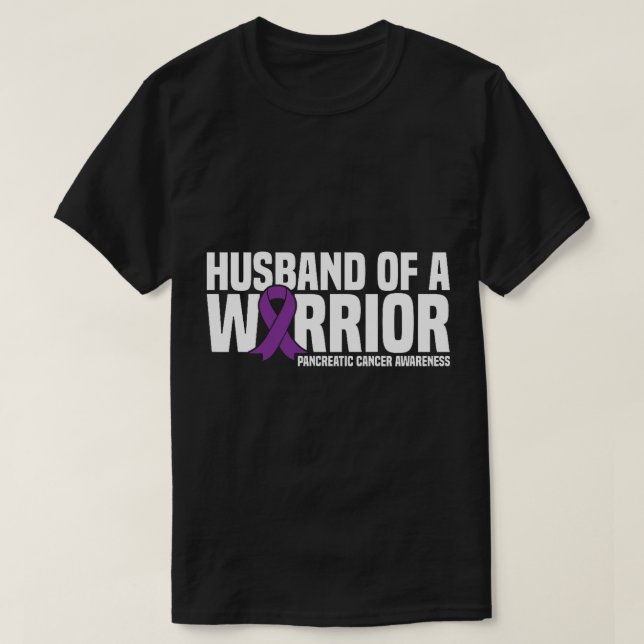 Make i en Warrior Pancreatic Cancer Awareness T Shirt (Design framsida)