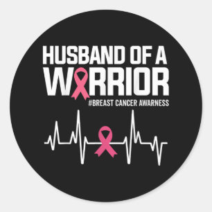 Make i en Warrior Rosa Ribbon Breast Cancer Awa Runt Klistermärke