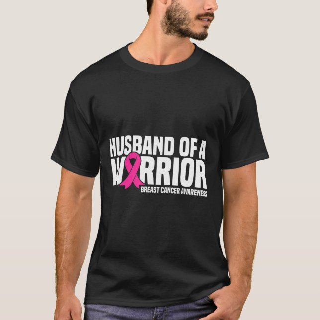 Make i en Warrior Rosa Ribbon Breast Cancer Awa T Shirt (Framsida)
