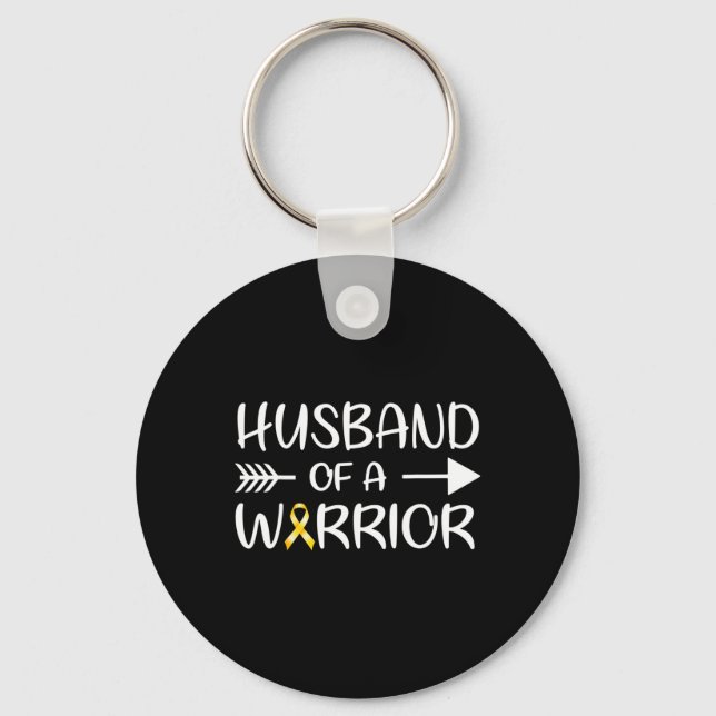 Make i Warrior Child Cancer Awareness Ri Nyckelring (Framsida)