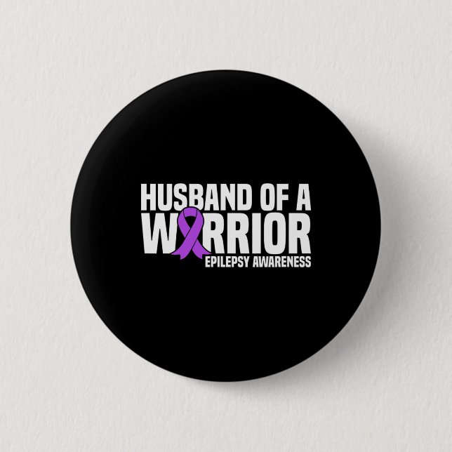 Make i Warrior Lila Ribbon Epilepsy Awaren Knapp (Framsida)