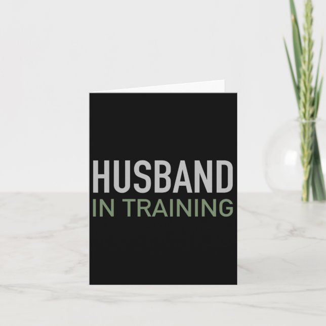 Make in Training Funny Groom Gift Förlovning St. Kort (Framsida)