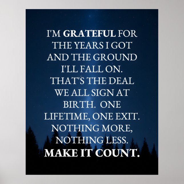 Make It Count! Poster (Framsidan)