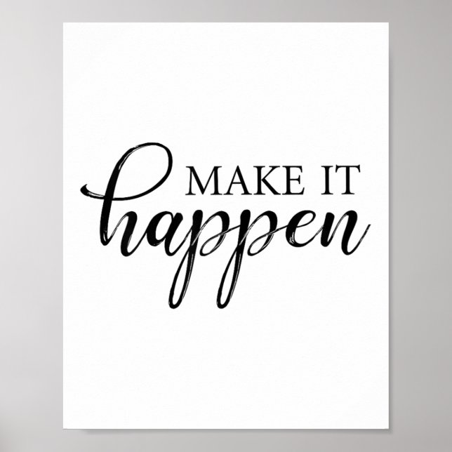 Make It Happen Motivational  Poster (Framsidan)