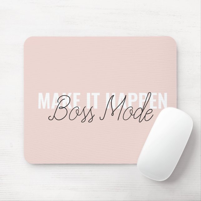 Make It Happen Personalized Mouse Pad – Feminine C Musmatta (Med mus)