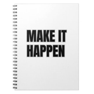 Make It Happen Spiral Photo Notebook Anteckningsbok