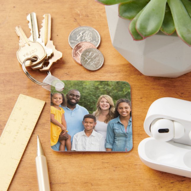 Make It Yourself - Custom Double Sided 2 Photo Nyckelring (Skrivbord)