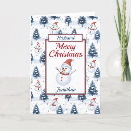 Make jul Snögubbe Helgkort