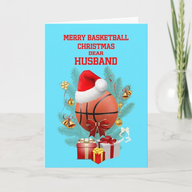 Make Julbasketboll Helgkort (Framsida)