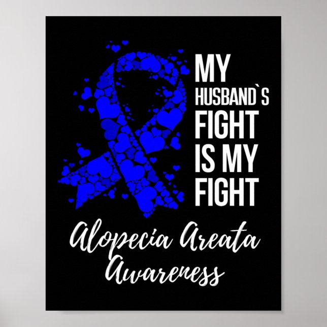 Make kamp är min kamp mot Alopecia Areata Awaren Poster (Framsidan)