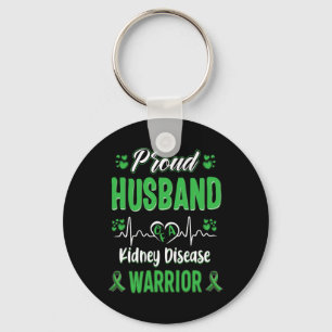Make Kidney Disease Warrior Awareness Ribbon Gr Nyckelring