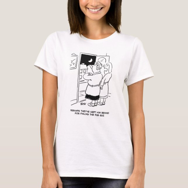 Make kom sent tillbaka från Pub. Pub Quiz T-shirt (Framsida)