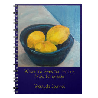 "MaKe Lemonade" Gratitude Journal Anteckningsbok