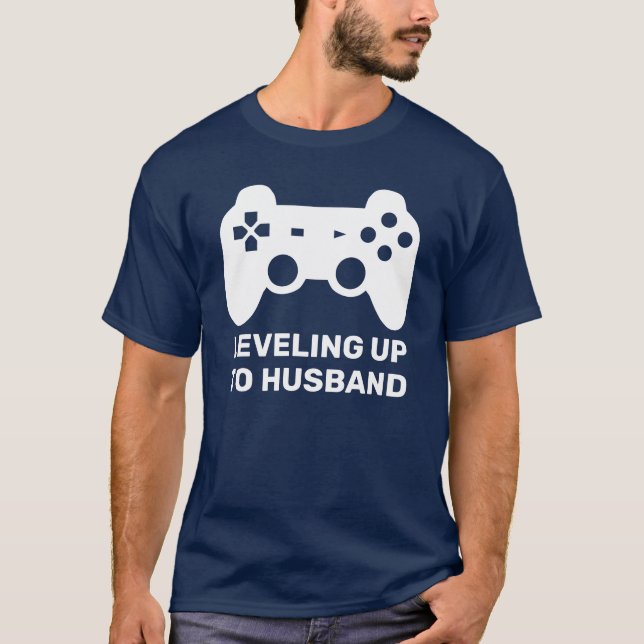 Make Level | Rolig Bröllops Gamer T Shirt (Framsida)