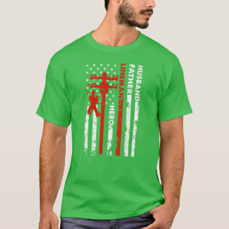 Make Lineman Hero-gåva till Electric Cabl T Shirt