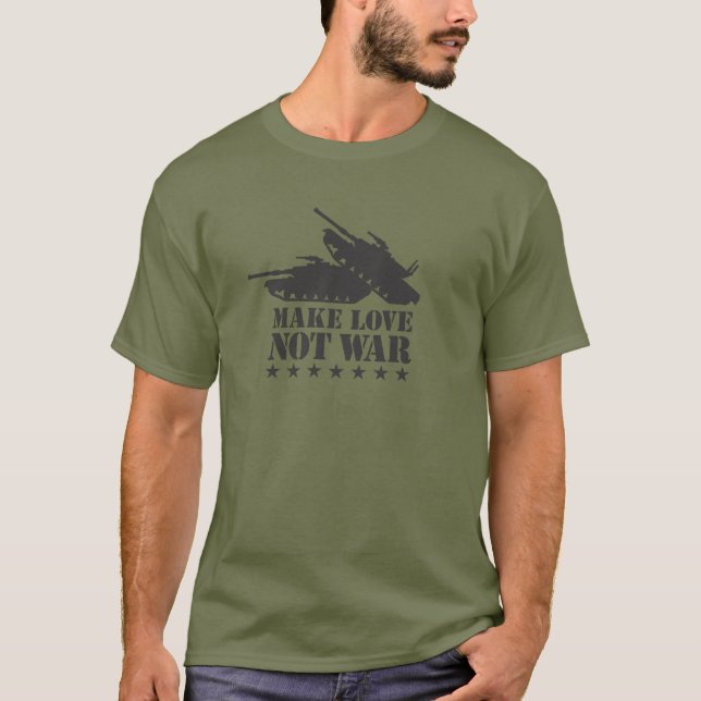 Make love not war - Tank Tee Shirt (Framsida)
