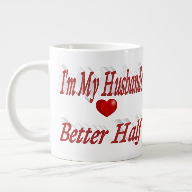 Make lustig citattext jumbo mugg (Vänster)