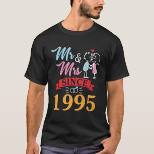 Make Maka Mr. och Mrs. sedan 1995 har Bröllop gift T Shirt
