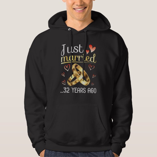 Make Maka Ny gifta Bröllop för 32 år sedan Sin Hoodie (Framsida)