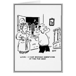 Make man inte vill ifrågasättas hälsningskort