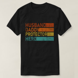 Make man pappa beskyddare hjälte Cool Vintage Stil T Shirt