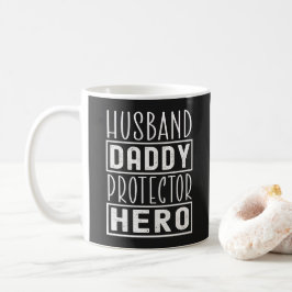 Make man Pappa Beskyddare Hjälte Veteran Pappa  Kaffemugg