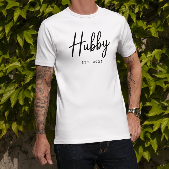 Make man Svart Script Typografi Etablerat År     T Shirt (Skapare uppladdad)