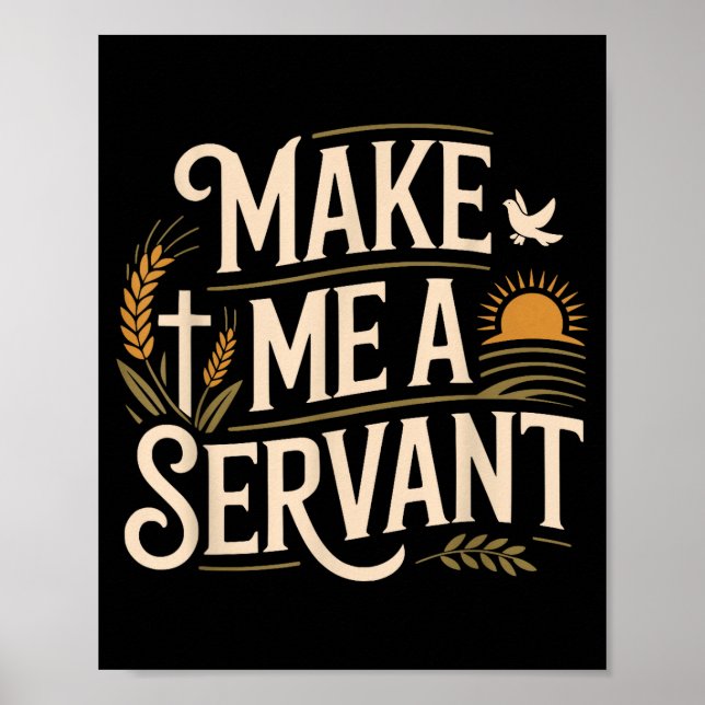Make Me A Servant Faith-based Christian Worship  Poster (Framsidan)
