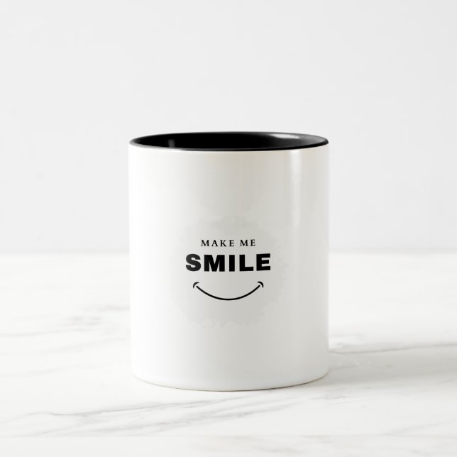 Make Me Smile Mug Två-Tonad Mugg (Center)