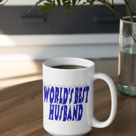 Make med blå halvtext jumbo mugg