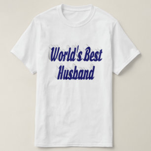 Make med mörk blått text T-Shirt