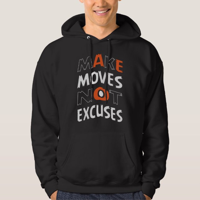 MAKE MOVES herrklädda hoodies Hoodie (Framsida)