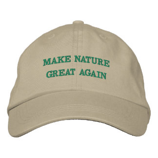 Make Nature Great Again Broderad Keps