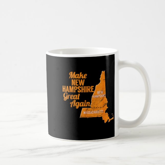 Make New Hampshire Great Again Build A Wall  Kaffemugg (Höger)