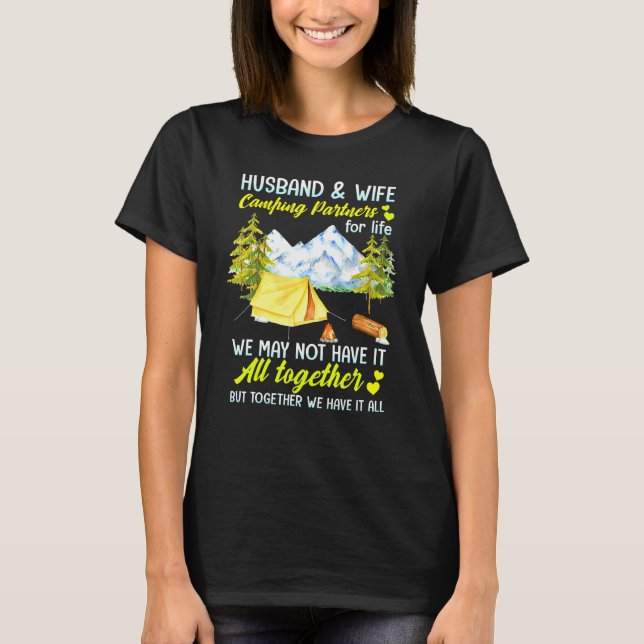 Make och frukampingspartner för livskampanjer t shirt (Framsida)
