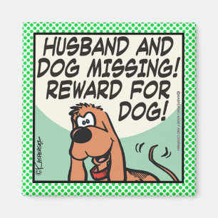 Make och hund magnet