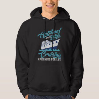 Make och hustru cruising partners för livet cruisi hoodie