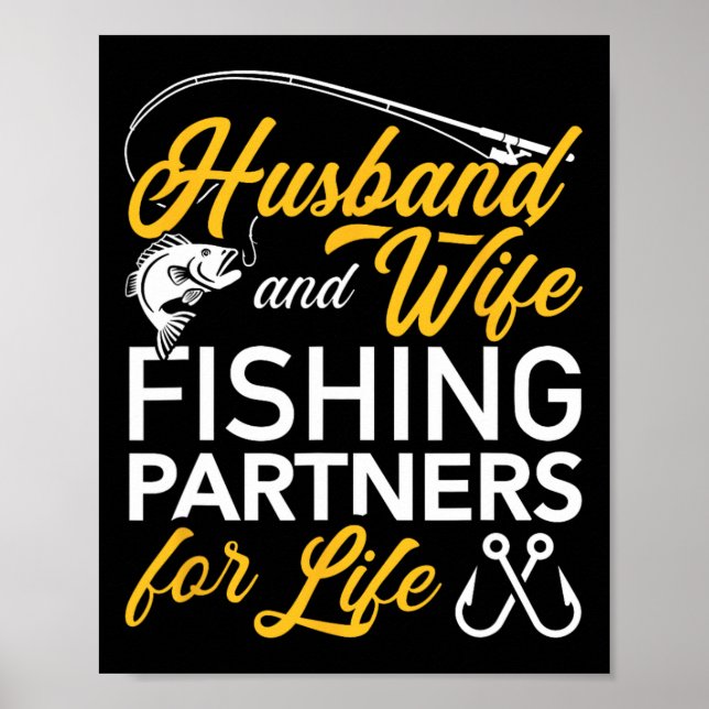 Make och hustru fiske partners för livet  poster (Framsidan)