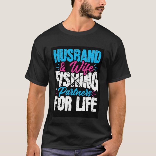 Make och hustru - Fiskpartners för livet T Shirt (Framsida)