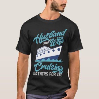 Make och hustru kryssar partners för livet kryssni t shirt