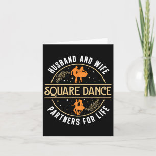 Make och hustru på ruttttorget som dansar en Squ-p Kort