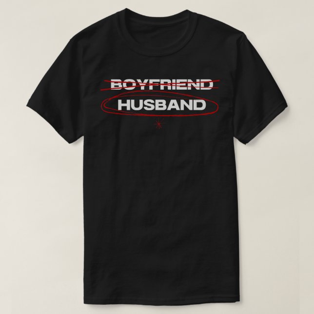 Make och inte pojkvän t shirt (Design framsida)